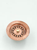 Copper Finish Sink Drainer | 3 ½" Kitchen Strainer #BL011