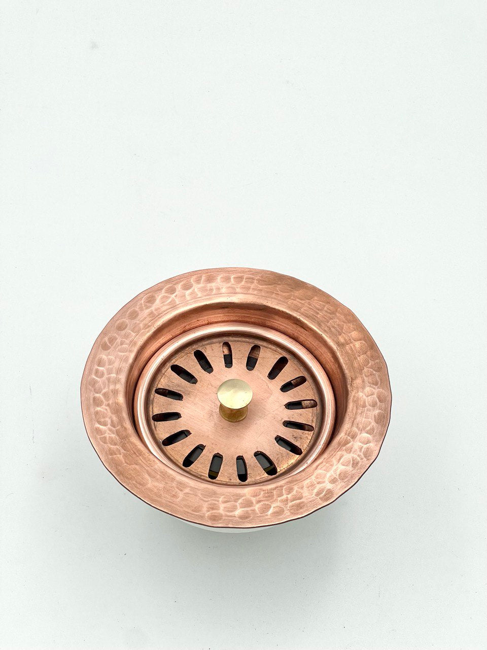 Copper Finish Sink Drainer | 3 ½" Kitchen Strainer #BL011
