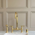Unlacquered Brass Bridge Faucet #BL022