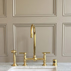 Unlacquered Brass Bridge Faucet #BL022