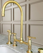 Unlacquered Brass Bridge Faucet #BL022