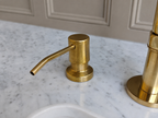 Unlacquered Solid Brass Kitchen Bridge Faucet #BL017