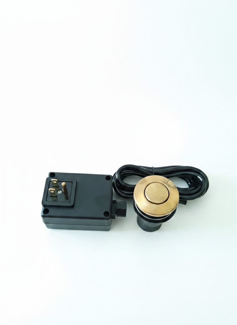 Unlacquered Brass Air Switch Kit | Garbage Disposal Button #BL012
