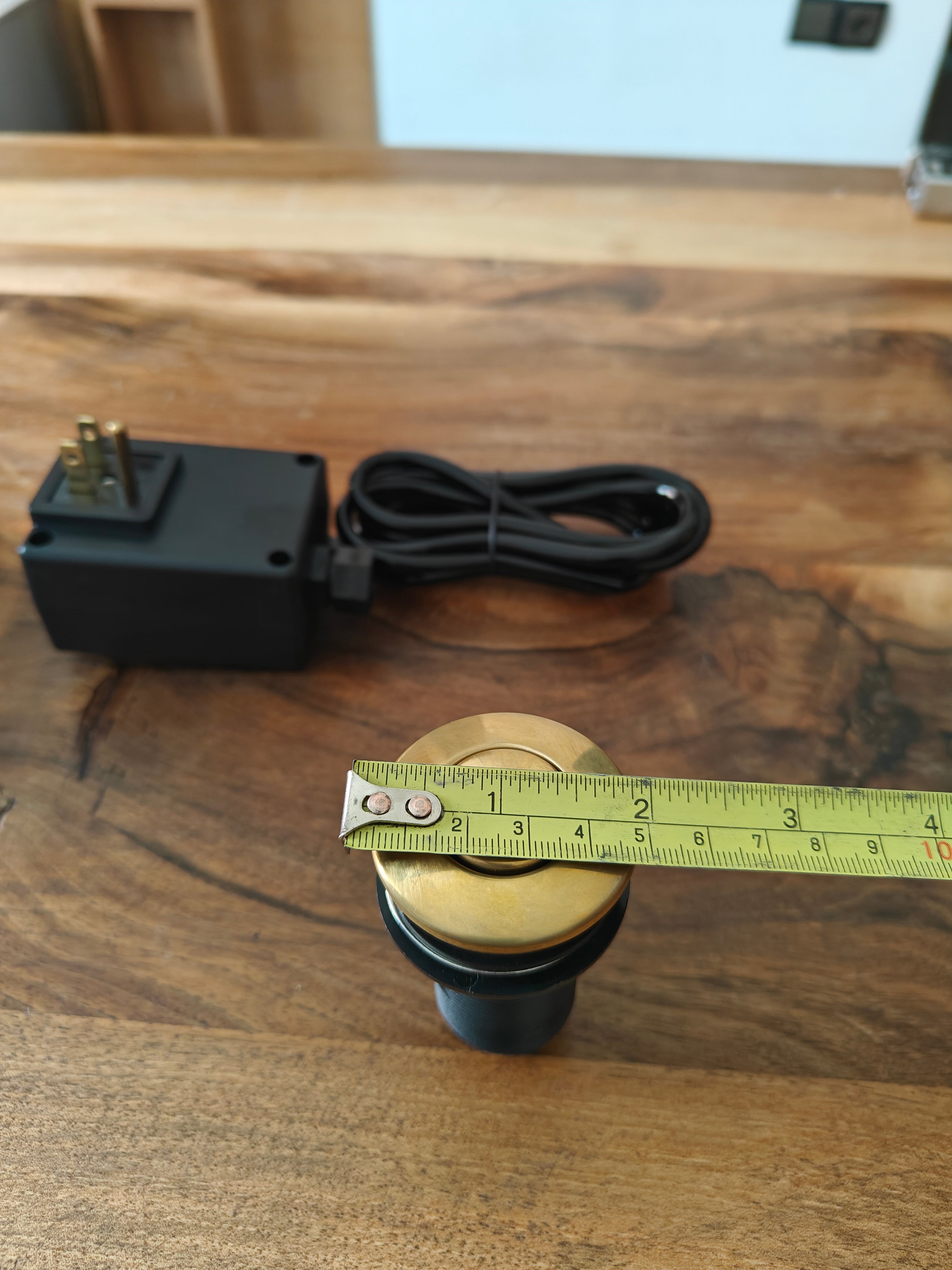 Unlacquered Brass Air Switch Kit | Garbage Disposal Button #BL012