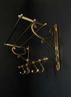 Unlacquered Brass Towel Rack & Shelf | Vintage Farmhouse Organizer #BL013